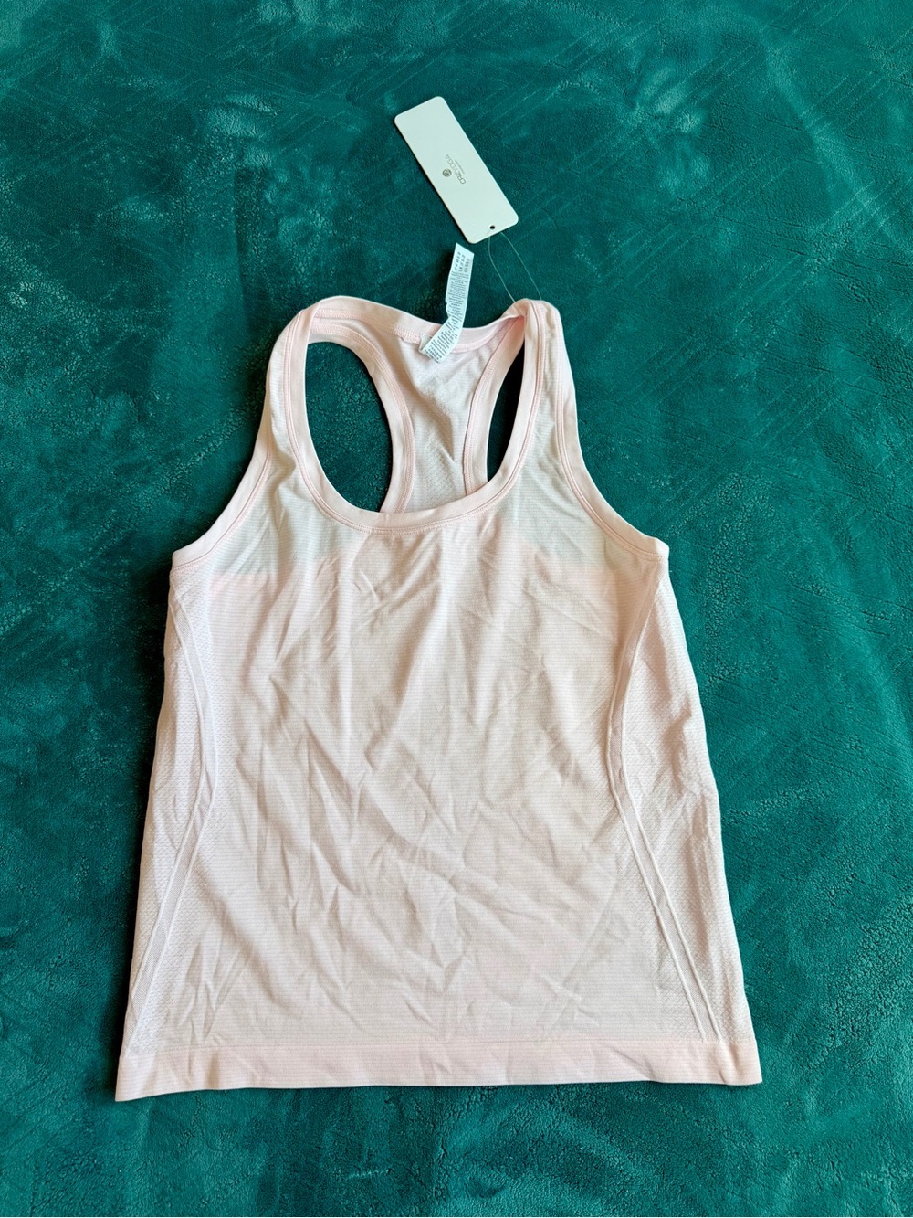 Women’s Light Pink Racerback Tank Top CRZY YOGA
